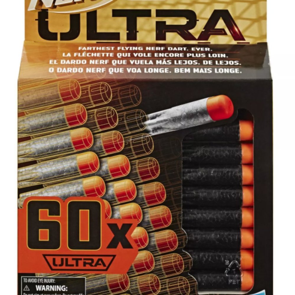 NERF Ultra 60-Dart Refill Pack. The Farthest Flying Darts Ever. New Sealed.
